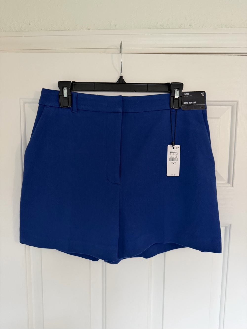 Express Royal Blue High-Waist Tailored Shorts